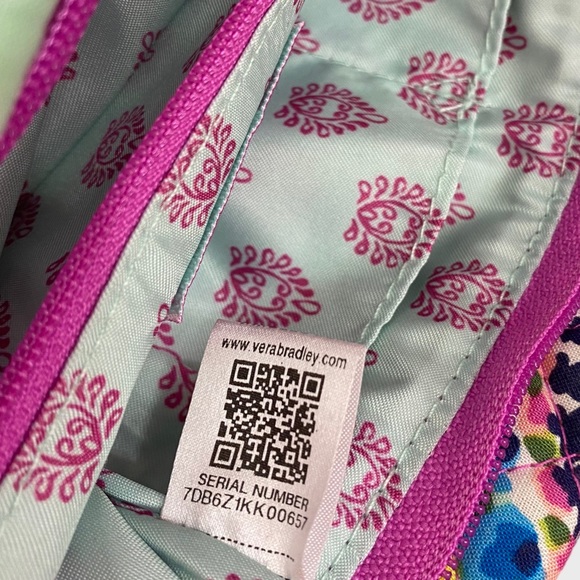 Vera Bradley Colorful Wildflower Paisley Carson Fold-Over Crossbody Bag - Picture 11 of 13